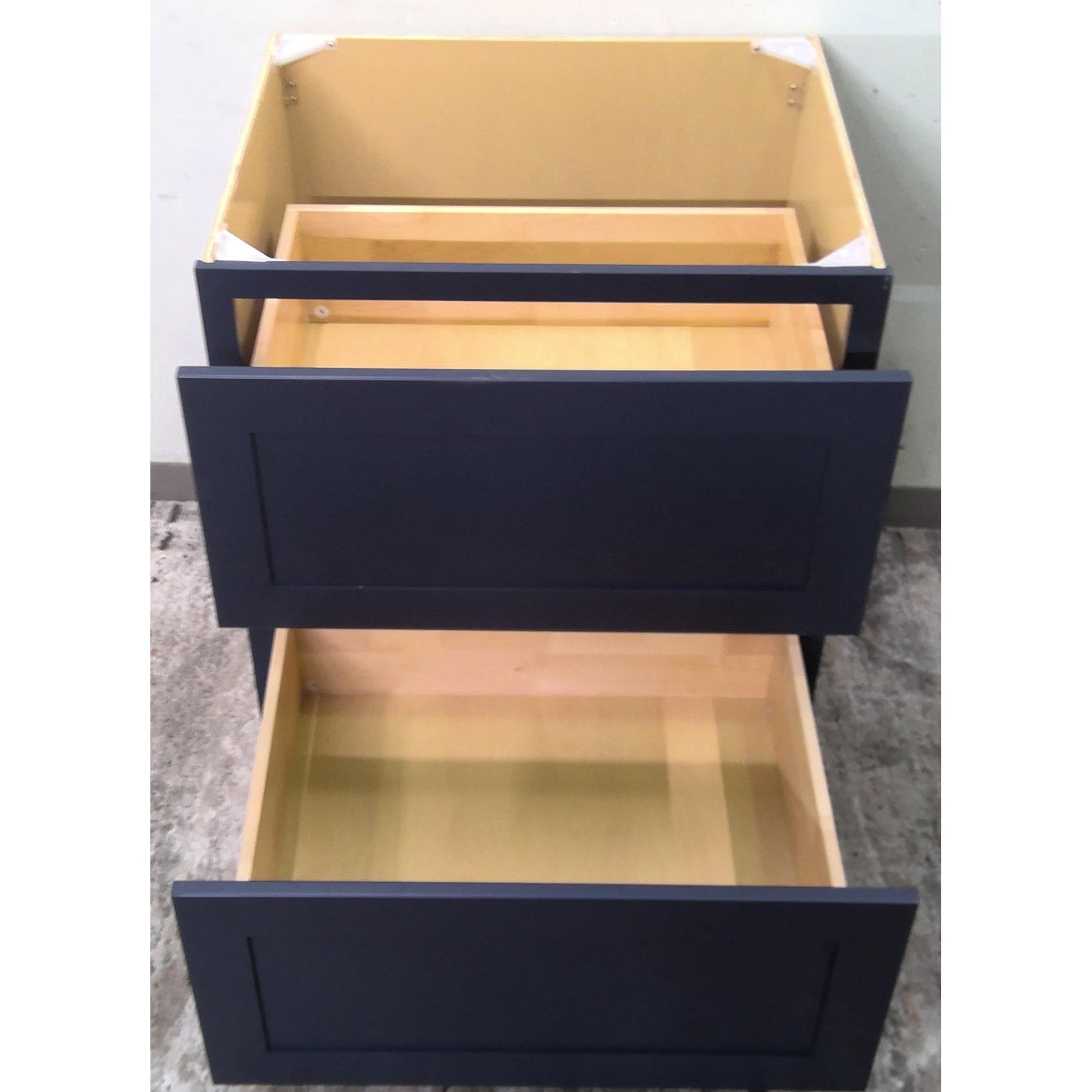 30" Blue 2 Drawer Base Cabinet