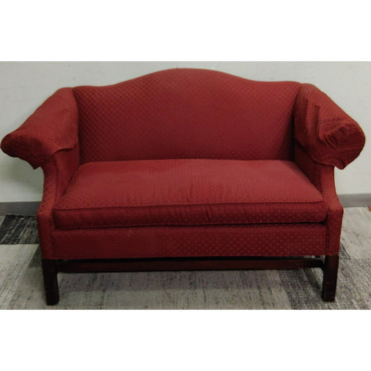 57" Red Loveseat