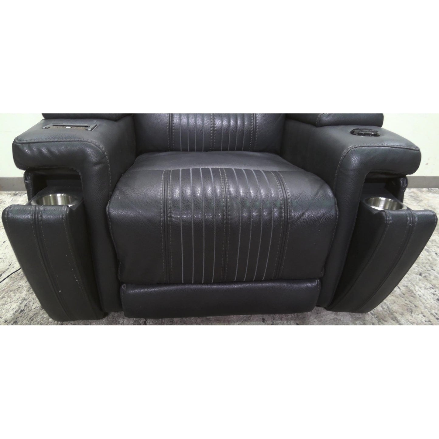 Gray Power Recliner