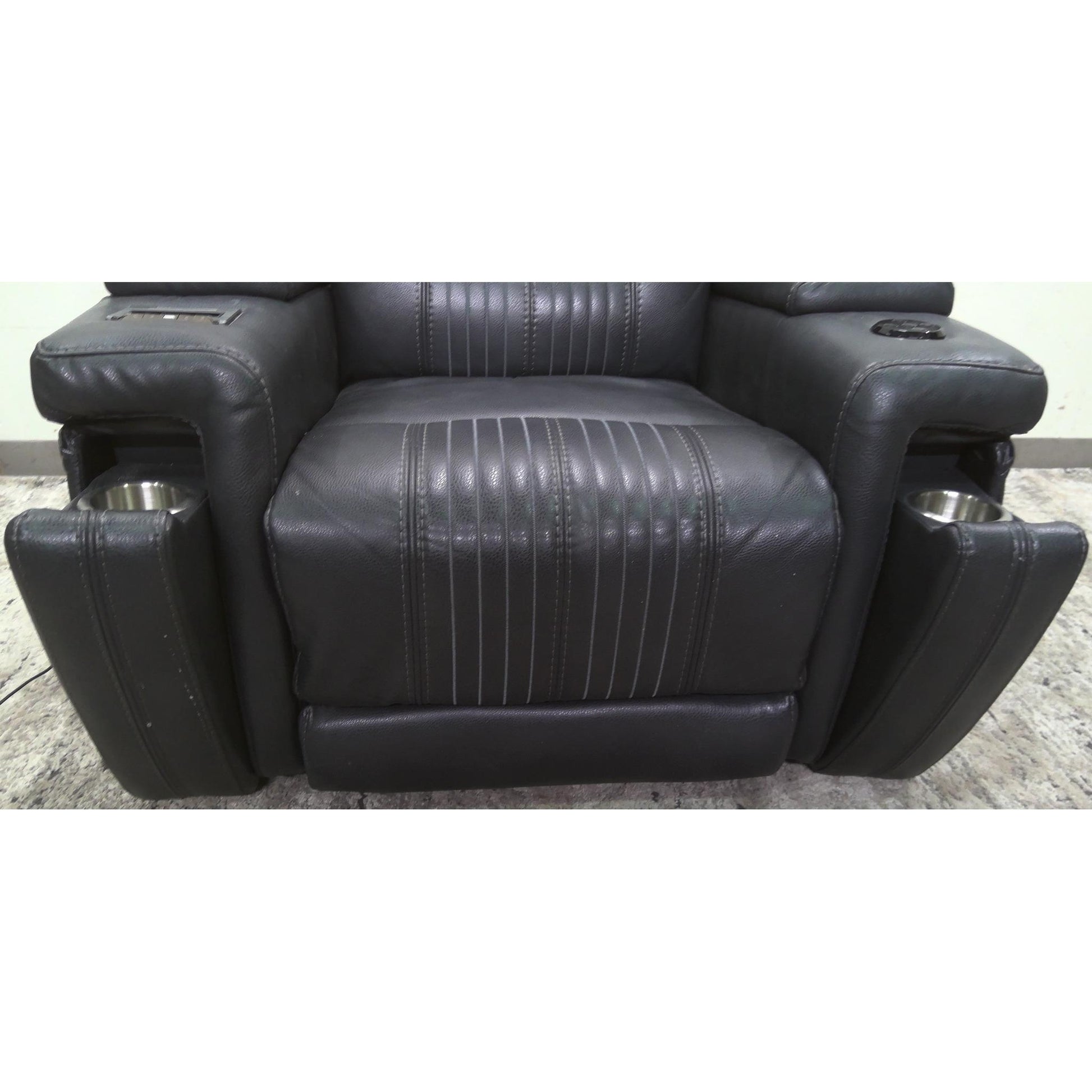 Gray Power Recliner