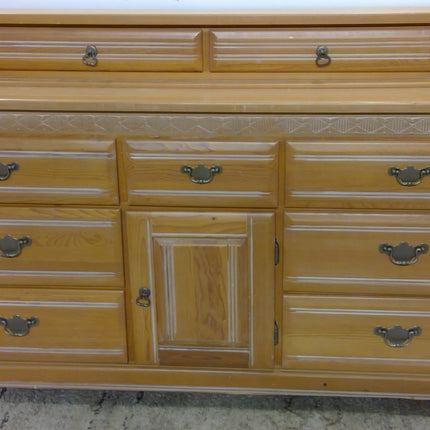 68" Wood Dresser with Mirror