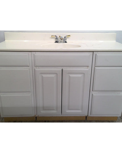 56" White Vanity