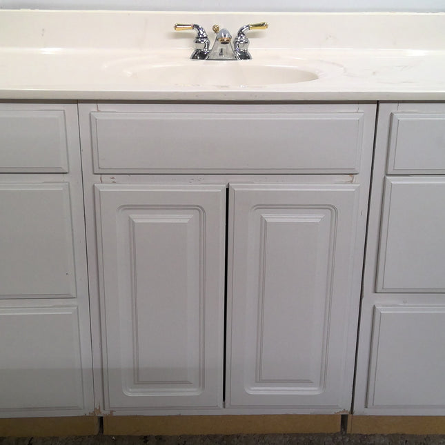 56" White Vanity