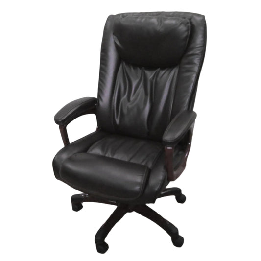 Brown Leather Swivel Executive Chair