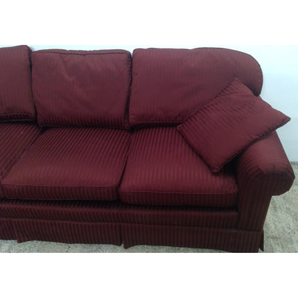 88" Maroon Sofa