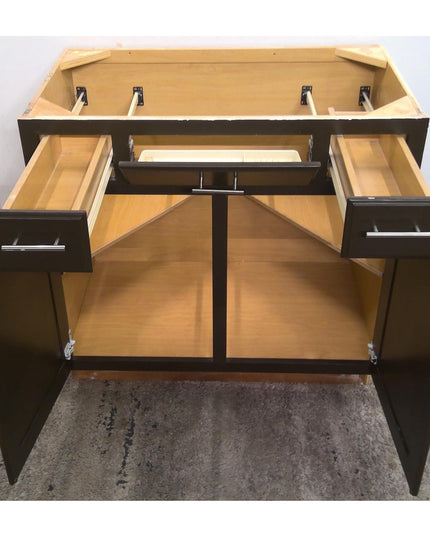 36" Brown Sink Base Cabinet