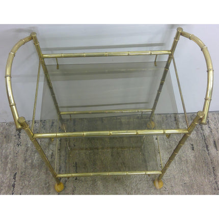 Metal and Glass Cart