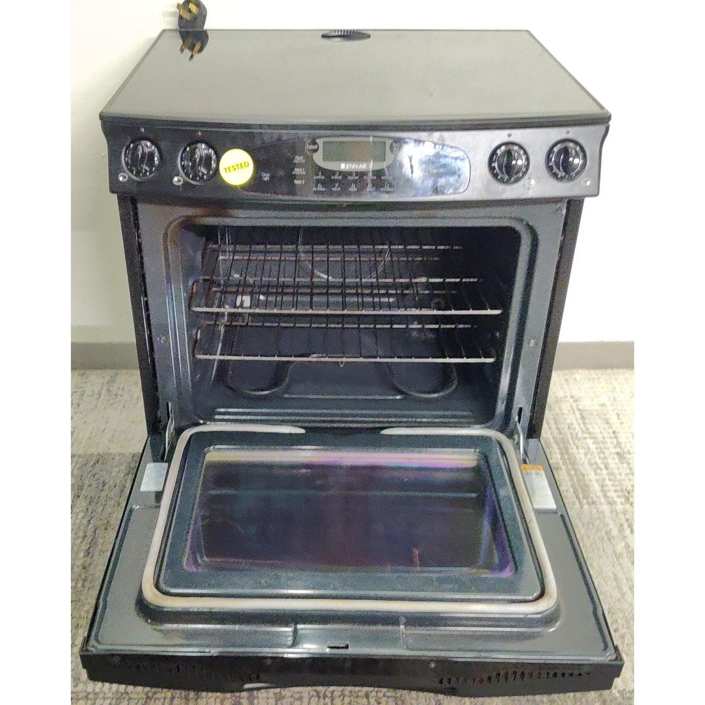 Black Jenn Air Electric Stove