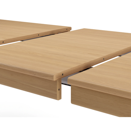 78" - 97.5" Extendable Dining Table - White Oak