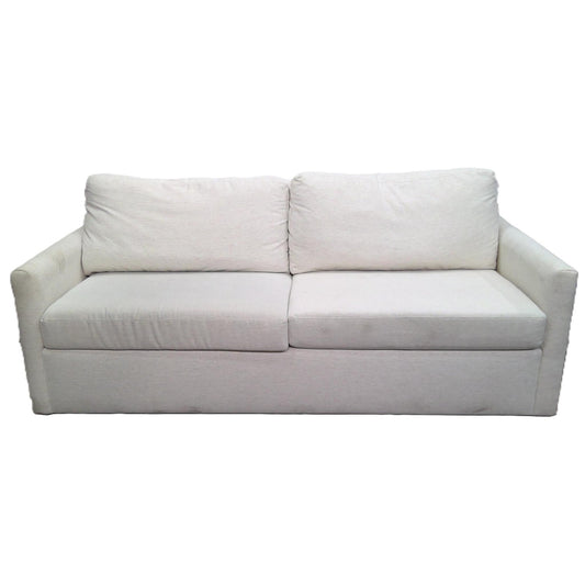 84" White Sofa