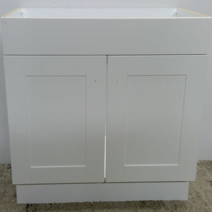 30" White Vanity Cabinet