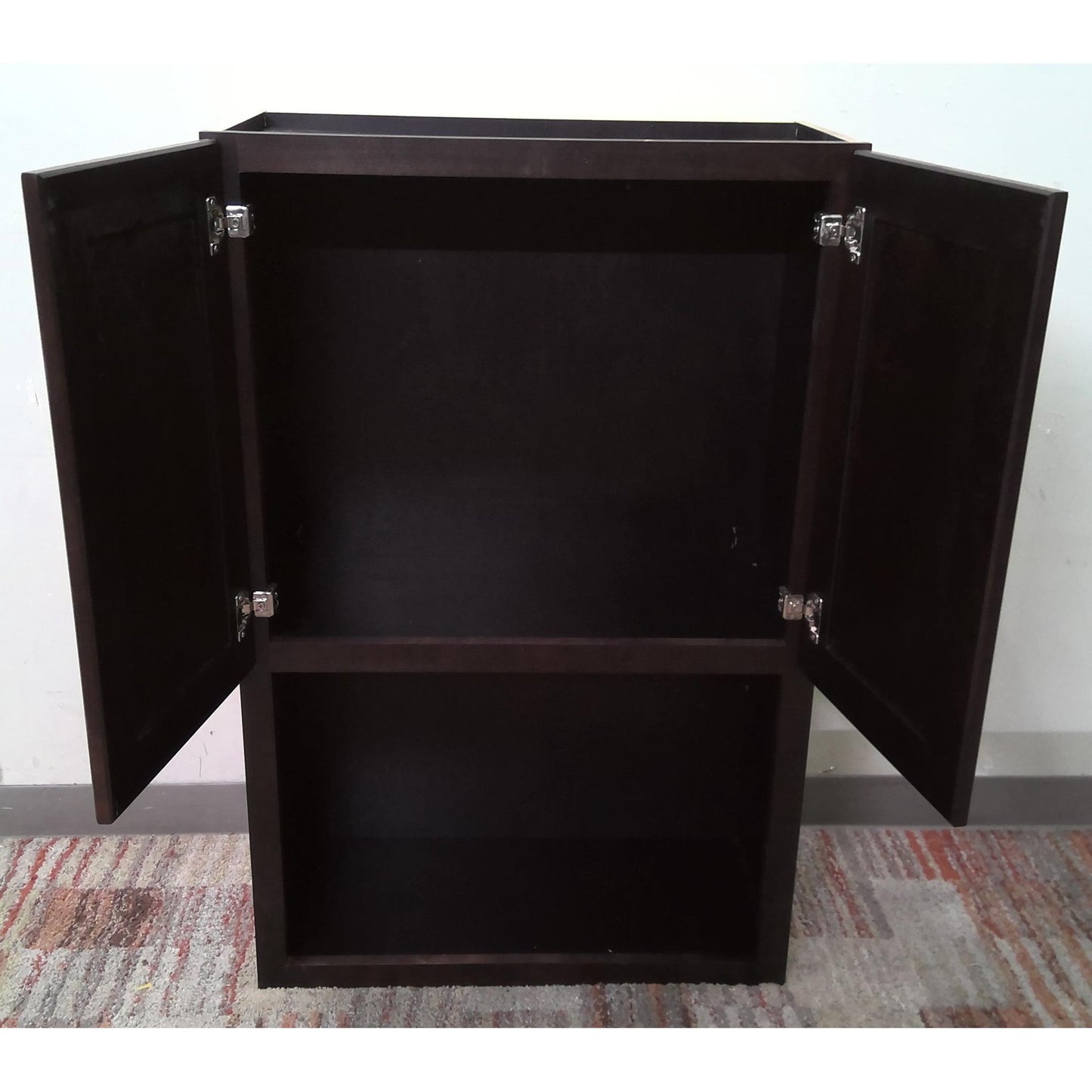 27" Dark Upper Cabinet