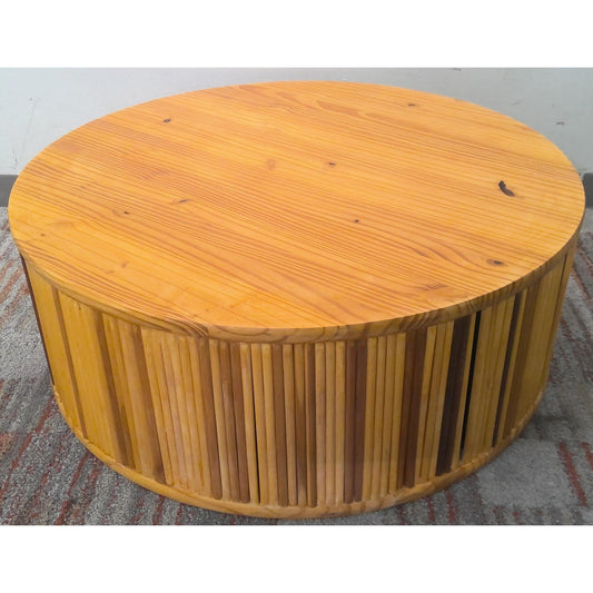 36" Round Wood Coffee Table
