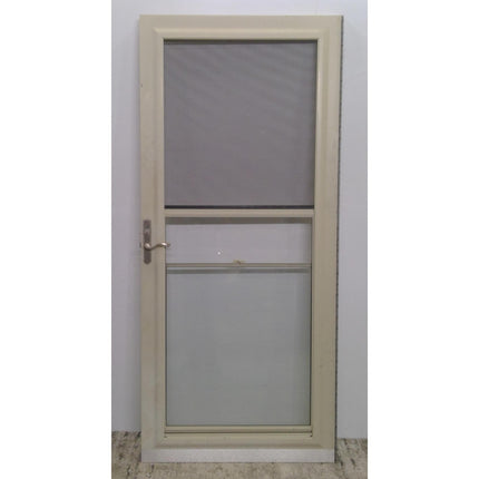 35" x 80" Storm Door with Retractable Screen