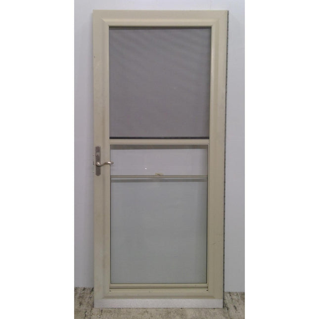 35" x 80" Storm Door with Retractable Screen