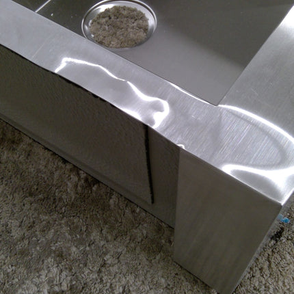 36" Undermount Apron Front Double Bowl Stainless Steel Sink