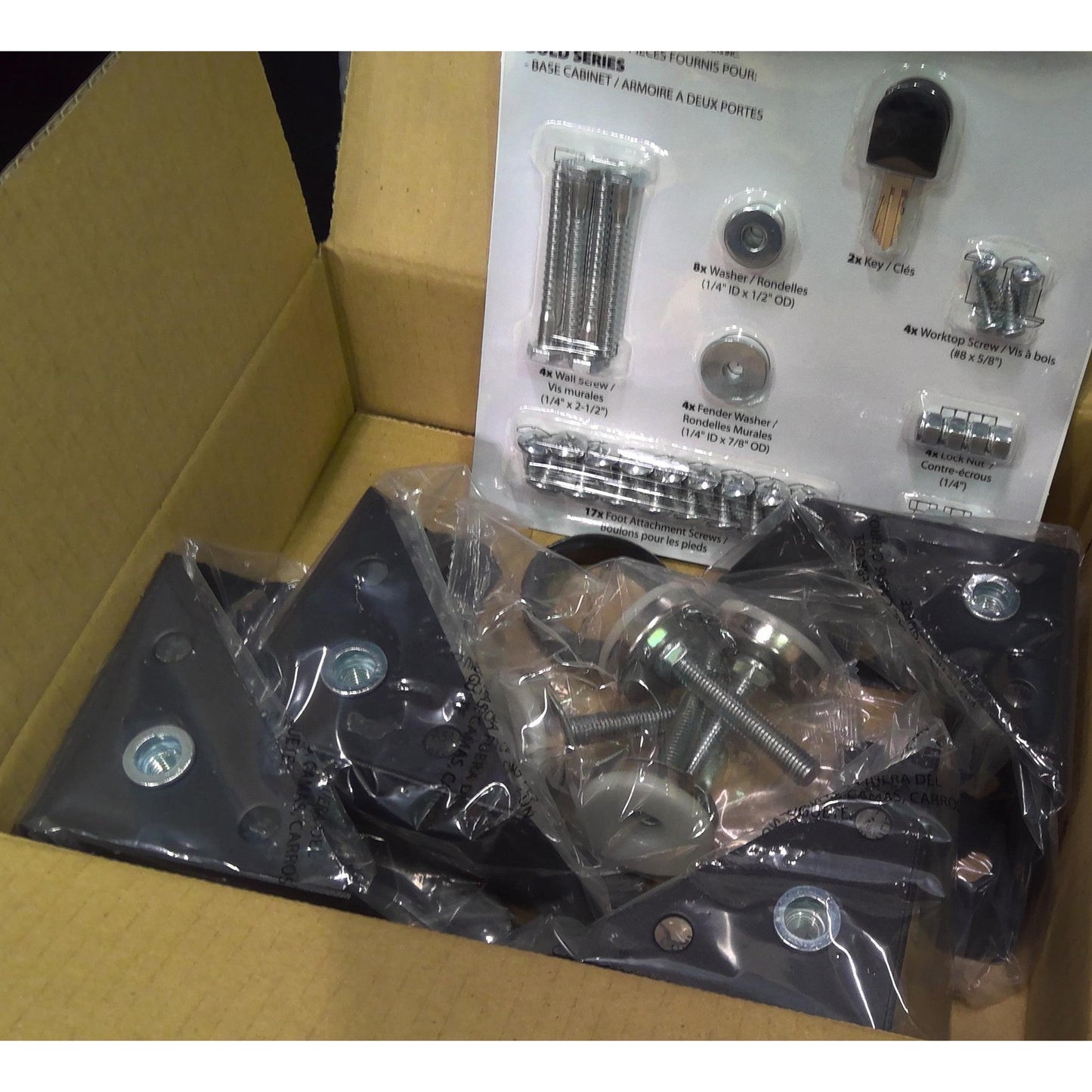 24" Black and Gray Steel Base Cabinet