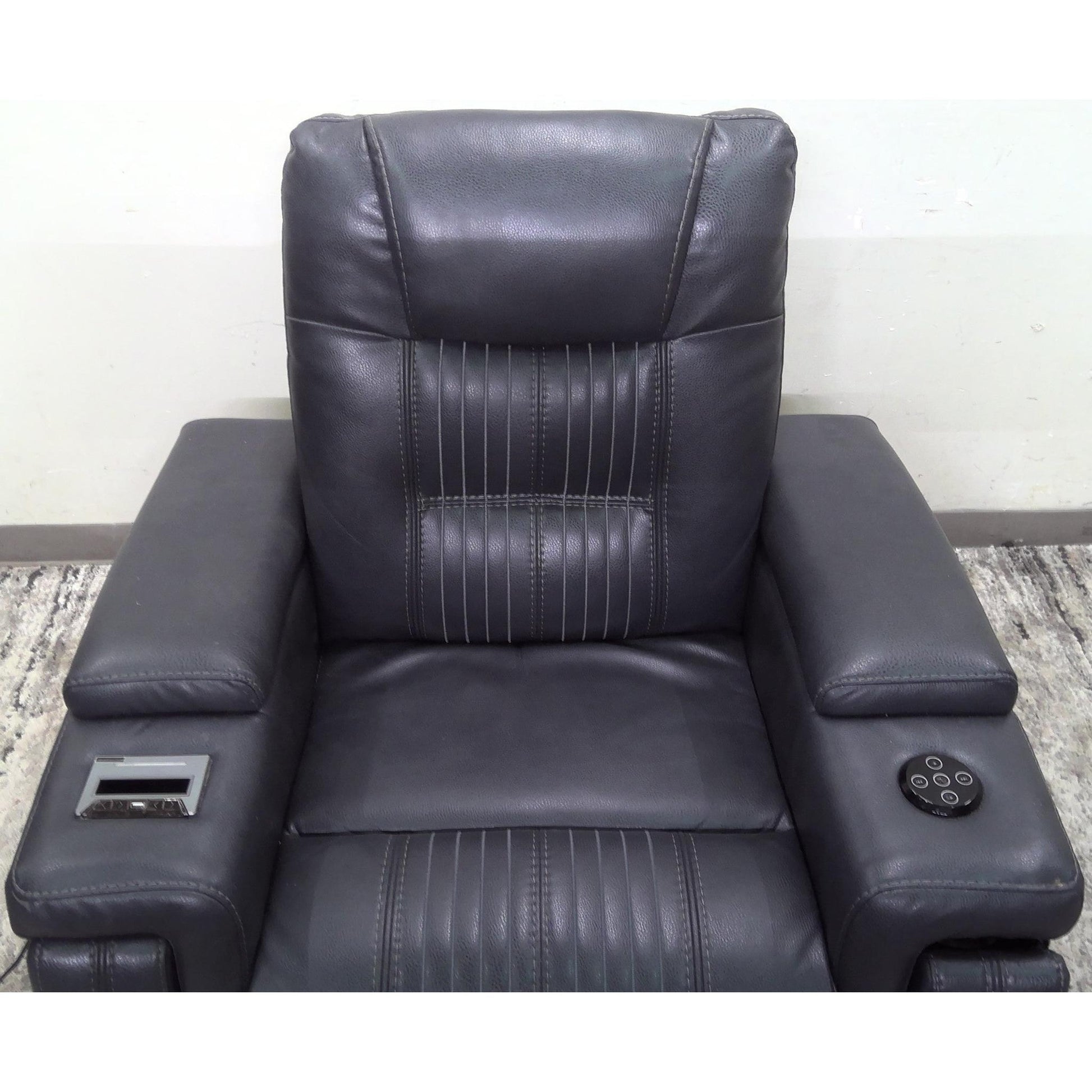 Gray Power Recliner