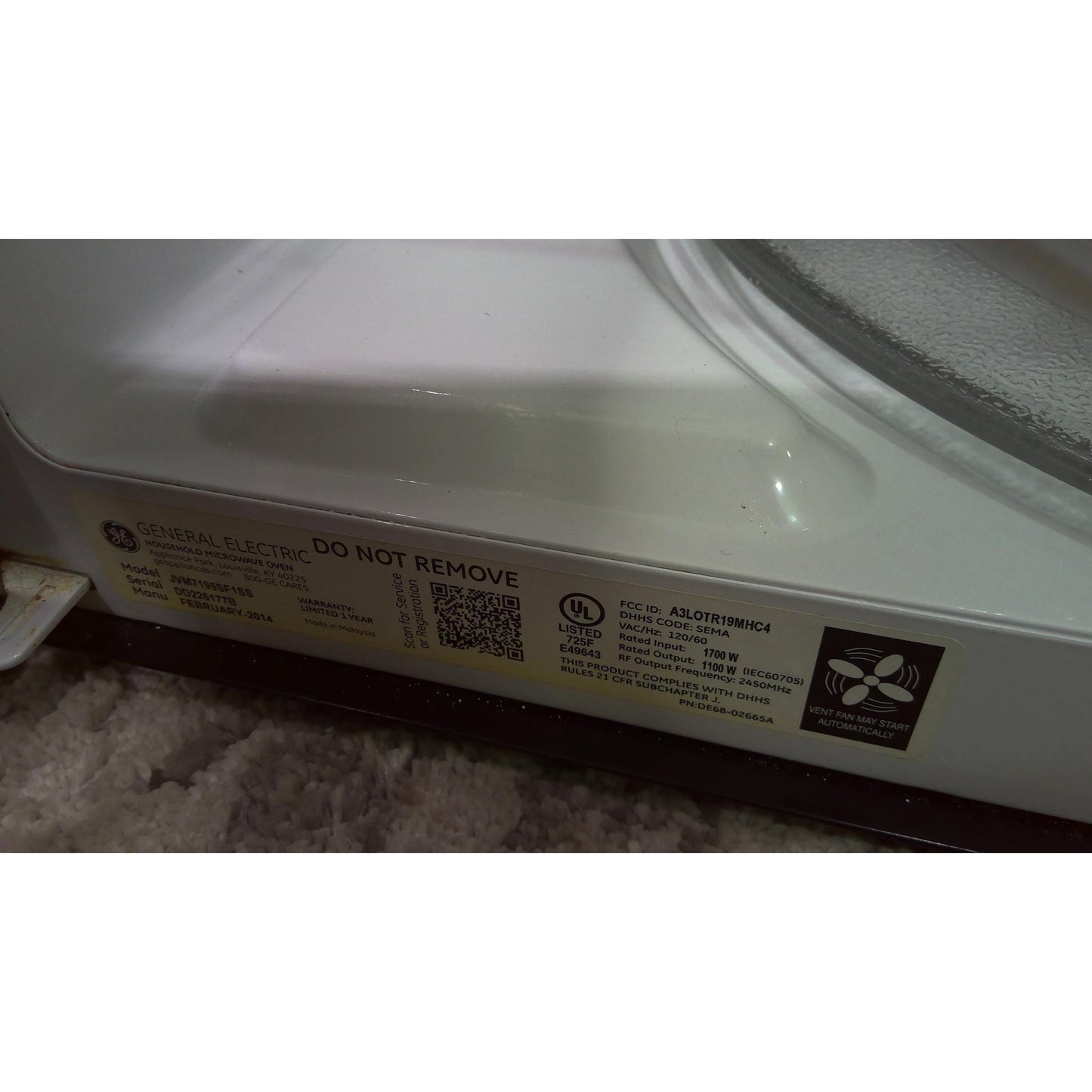 GE 1.9 Cu. Ft. Over-the-Range Stainless Steel Microwave Oven