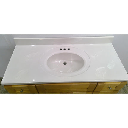 49" Bathroom Vanity with Cultured Marble Top