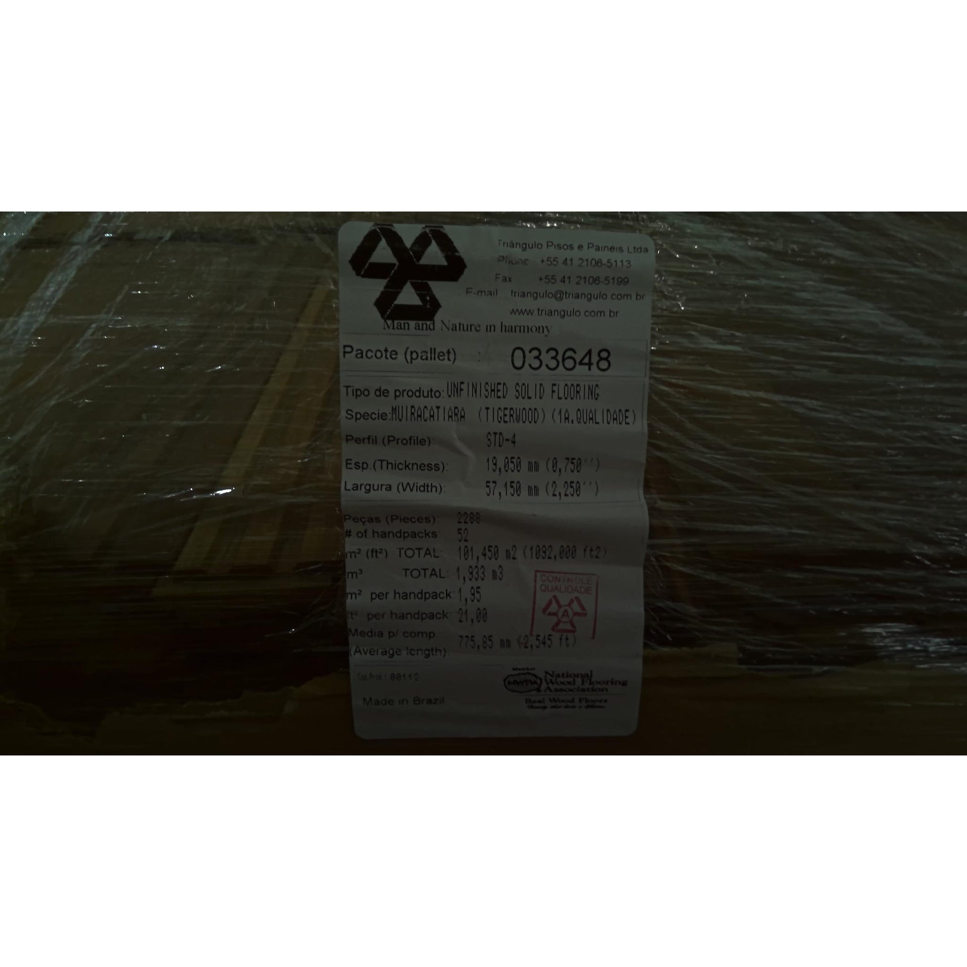 ReStore Select x 650 Square Feet of Tigerwood Unfinished Solid Wood Flooring