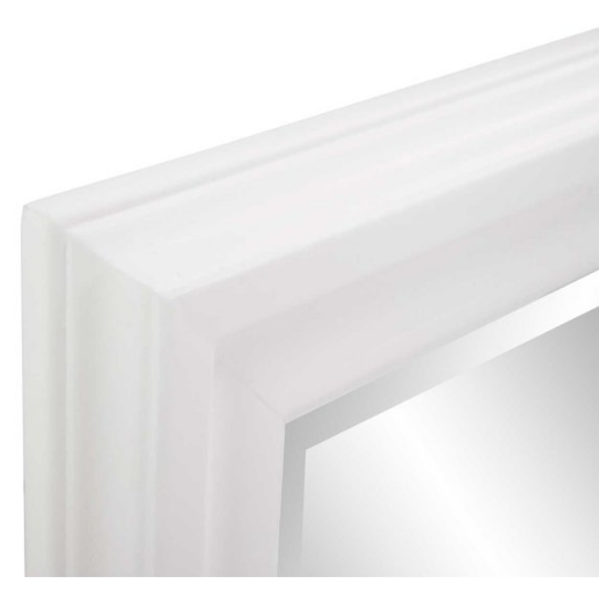 24" x 36" Matte White George Mirror