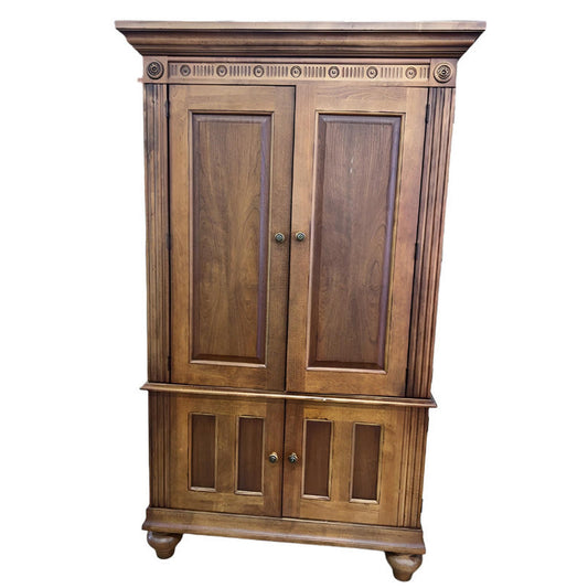 Wood Hutch w/ Inside Mirror