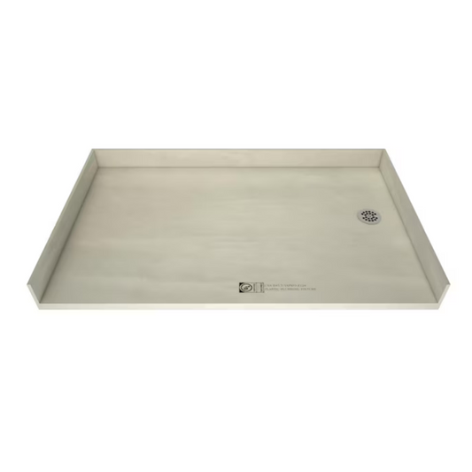 Tile Redi 32-in W x 60-in L Right Drain Made for tile Rectangle Shower Pan Base