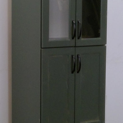 25" x 96" Green Plywood Pantry Cabinet