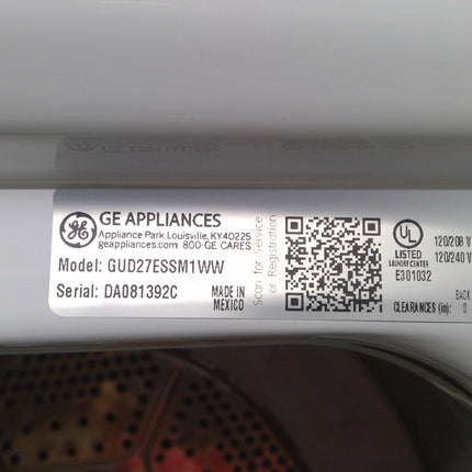 GE Unitized Spacemaker 3.8 cu. ft. Capacity Washer with Stainless Steel Basket and 5.9 cu. ft. Capacity Electric Dryer