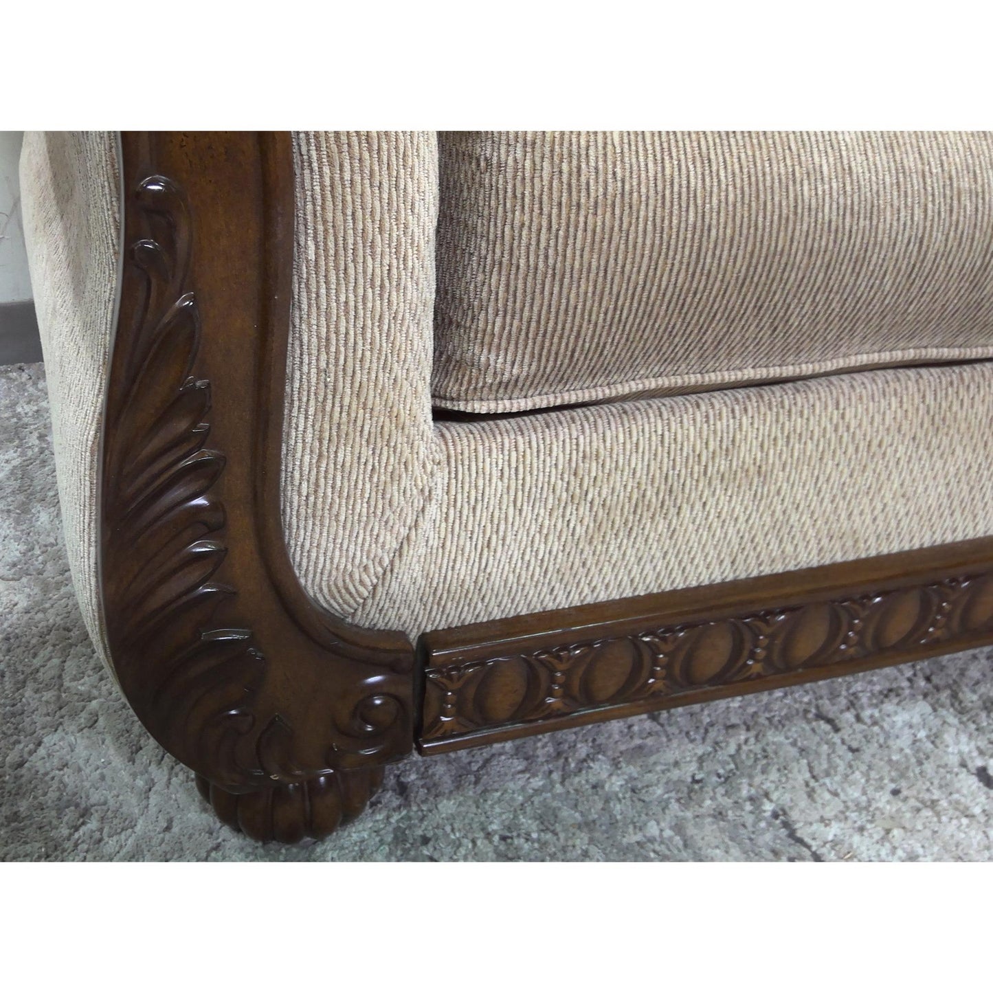 68" Tan Loveseat