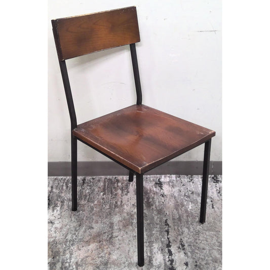 Metal and Wood Dining Chair