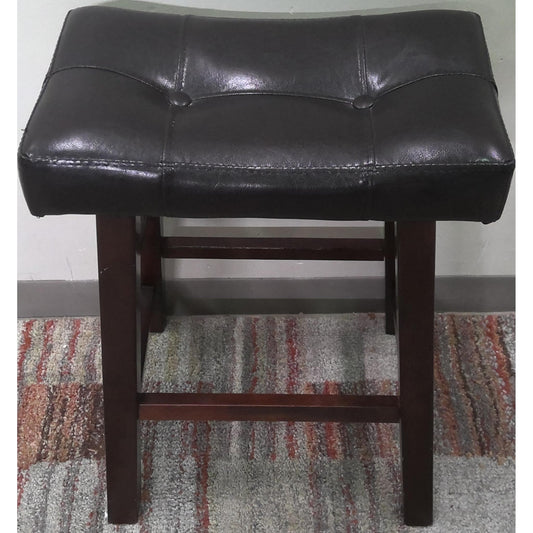 Leather Cushion Stool