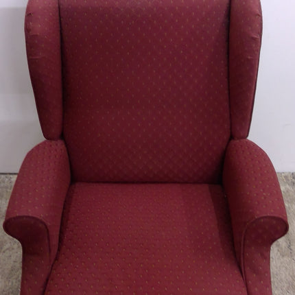 Maroon Wingback Recliner