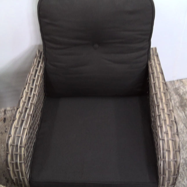 3 Piece Patio Swivel Rocking Chair Set