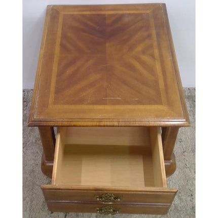 Wood End Table with Drawer