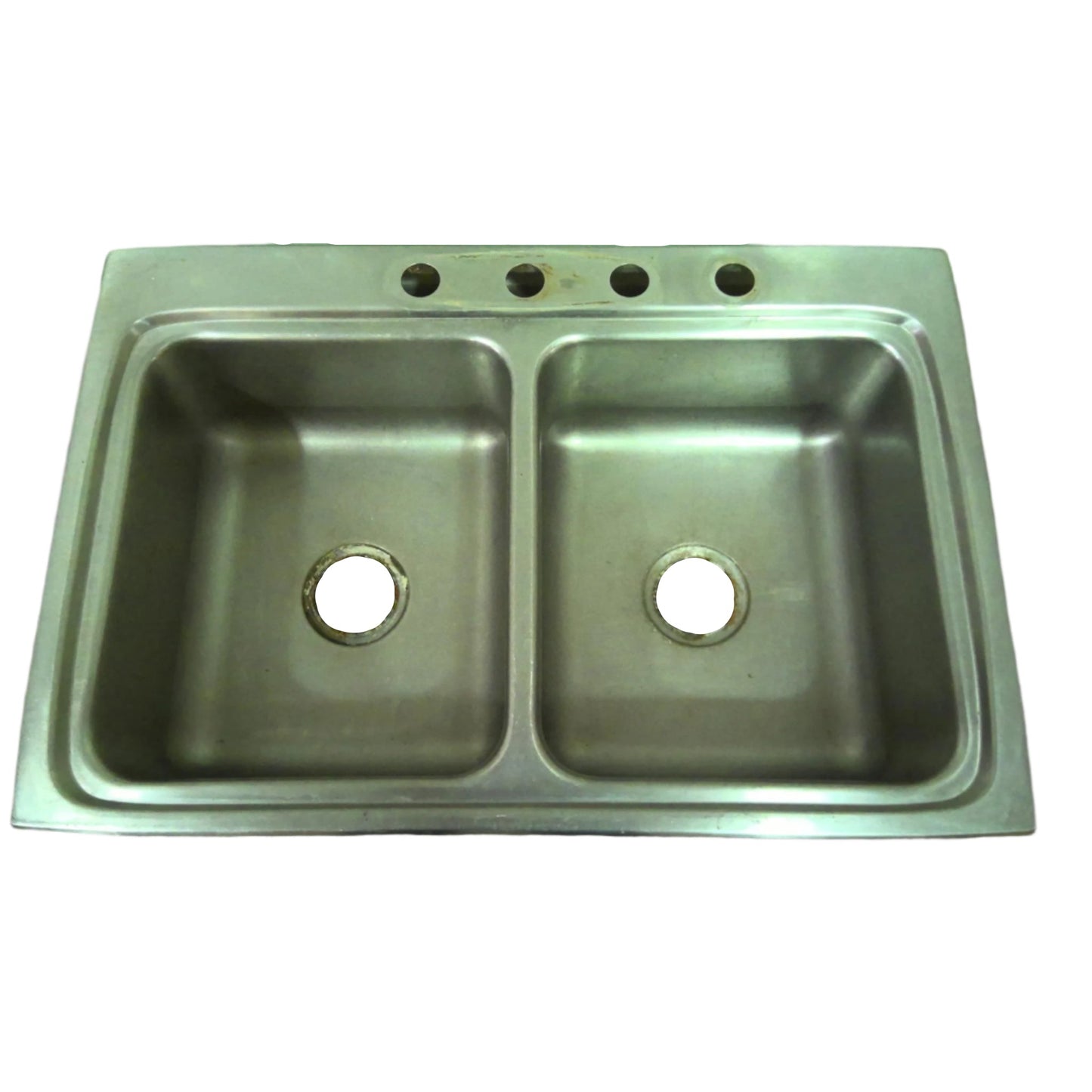 33" Stainless-Steel Drop-In Double Bowl Sink