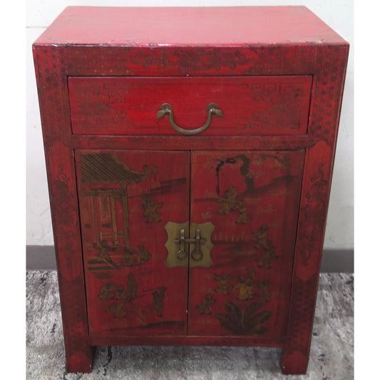 Red Decorative Cabinet