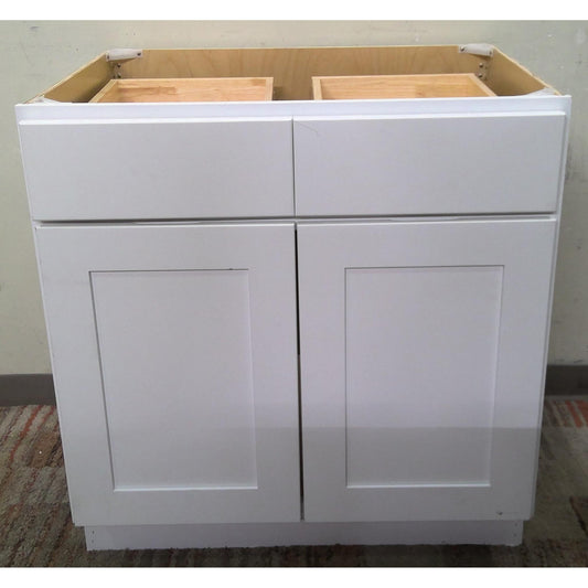 33" White Base Cabinet
