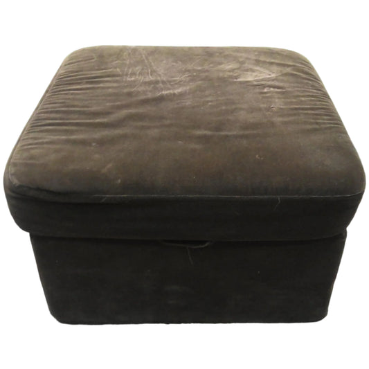 Brown Fabric Ottoman
