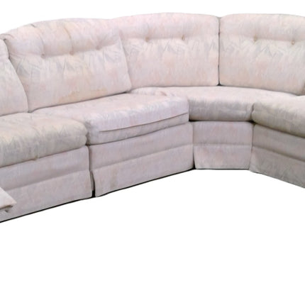 4-Piece L-Shaped Multicolor Pattern Sectional Sofa