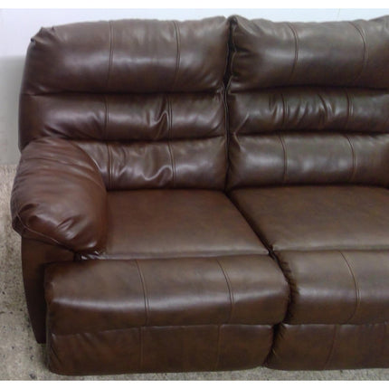 80" Brown Recliner Sofa