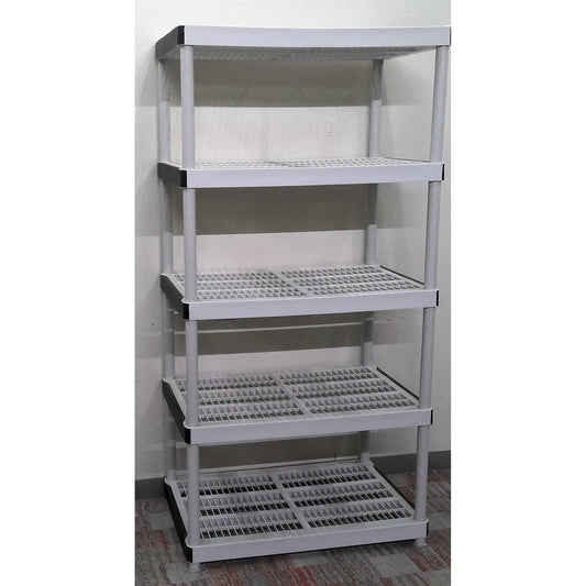 36" 5 Tier Multi-Purpose Plastic Garage Storage Shelving Unit