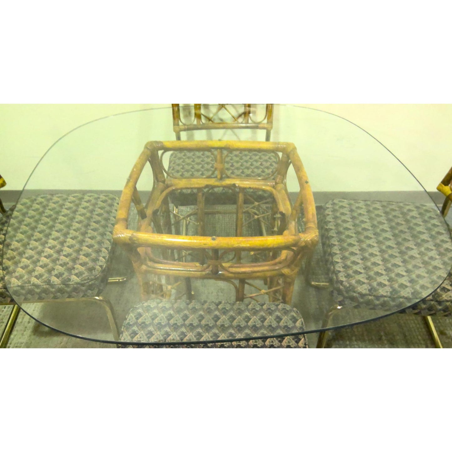 5-Piece Rattan Cantilever Dining Set