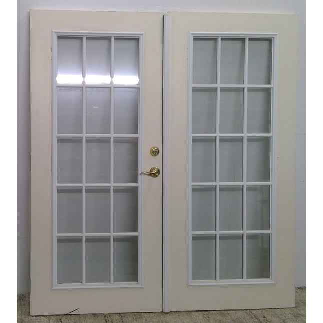 69" x 77" Exterior Double French Doors