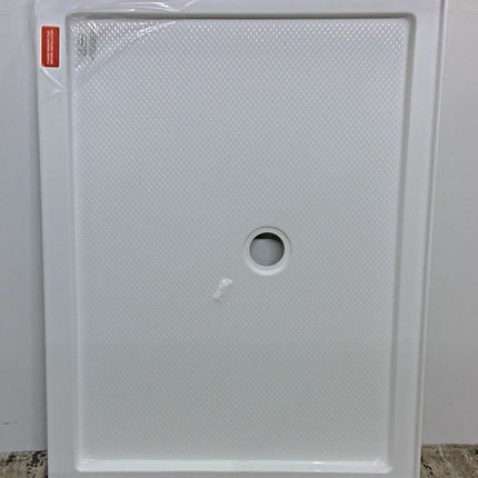 Slimline Single Threshold Shower Base 36" x 48" in White - Center Drain