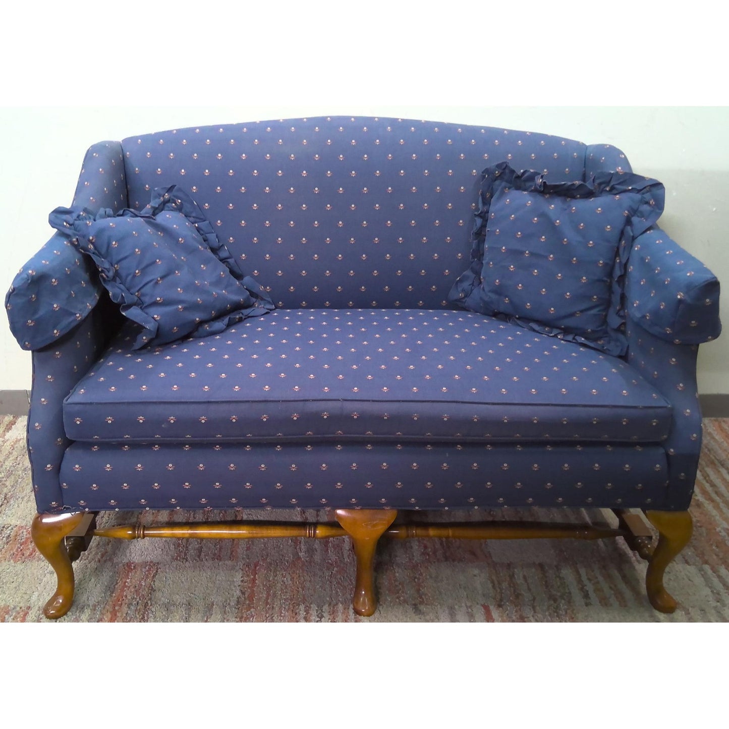 50" Blue Loveseat