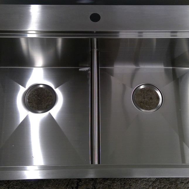 33" Topmount Double Bowl Stainless Steel Sink