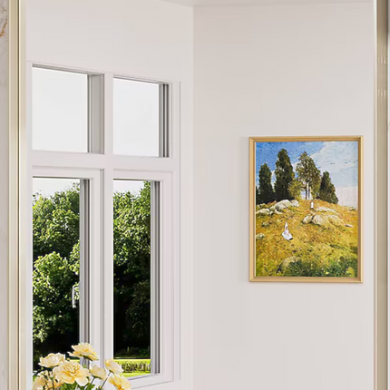30-in W x 36-in H Rectangle Brushed Nickel Framed Wall Mirror