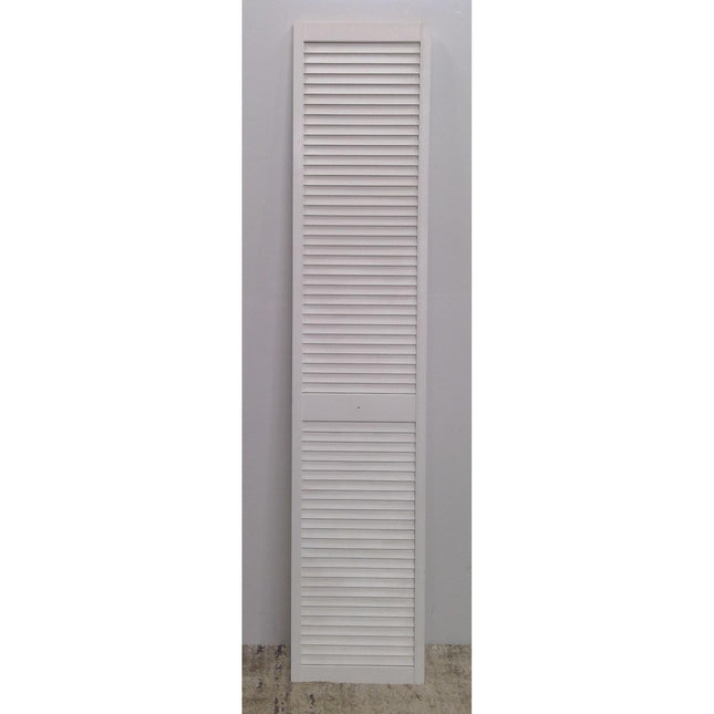 16" x 77" White Louver Door